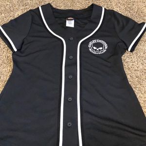 Harley Davidson women’s baseball jersey